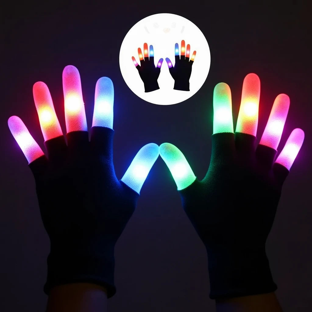 Guantes Mágicos Luces Led Colores