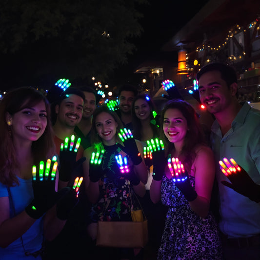 Guantes Mágicos Luces Led Colores